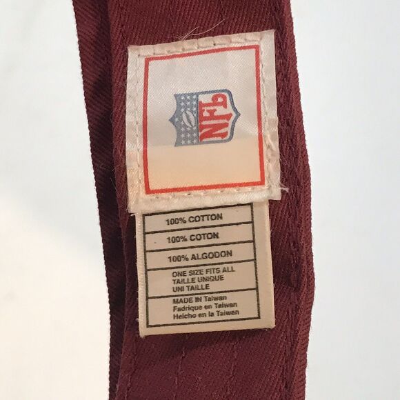 Washington Redskins NFL Visor Burgundy & Gold Twill Embroidered Logo Strapback - Picture 9 of 9